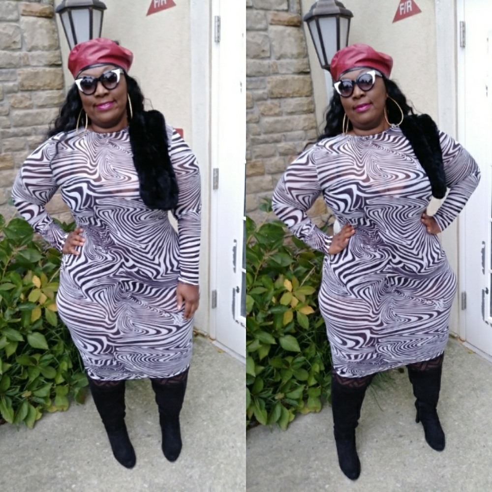🆕Black & White Zebra Print